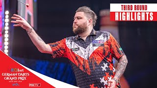 BIG AVERAGES Third Round Highlights  2024 German Darts Grand Prix [upl. by Girardi]