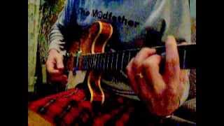 Unplugged How to play the Jam quotMan In The Corner Shopquot 1966 Epiphone Casino 230t [upl. by Holleran]