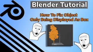 Blender Tutorial How To Fix Object Only Being Displayed As Box blendertutorial tutorial blender [upl. by Eeslek]