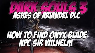 Dark Souls 3 Ashes of Ariandel DLC  How to Find Onyx BladeNPC Sir Vilhelm [upl. by Pepillo]