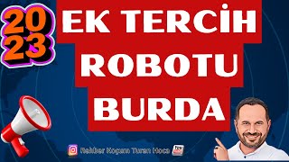 2023 YKS EK TERCİH ROBOTU TERCİHİNİ KENDİN YAP yks yks2023 ektercih ek keşfet keşfetteyiz [upl. by Bowman917]