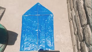 Brazil Fighter Kite Making With Plastic Bag Full Details  Shopper Ki Kite Banane KaTarika [upl. by Anod]