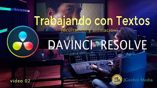 Como hacer titulos en Davinci Resolve 16 [upl. by Ahsinned]