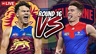 AFL  Brisbane Lions vs Melbourne Demons Round 16 [upl. by Alolomo]