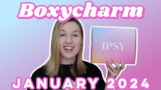 Boxycharm by Ipsy  Unboxing amp TryOn  January 2024 [upl. by Malkah]