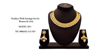 JFL NECKLACE SET Traditional Ethnic One Gram Gold Plated [upl. by Phillip948]