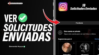 Como Ver SOLICITUDES ENVIADAS Instagram ✅ [upl. by Isabea]