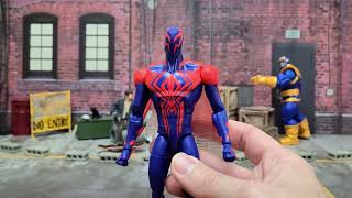 Marvel Legends SpiderMan Across the Spiderverse  SpiderMan 2099 Unboxing and Review [upl. by Havard603]