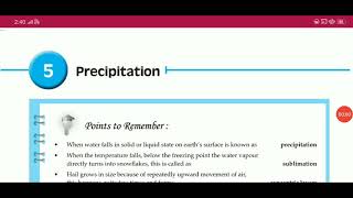 Answers Precipitation chapter 5 geography class 9 free digest answers [upl. by Endres]