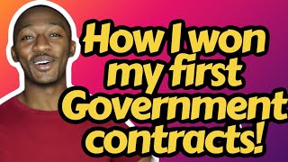 Won My First Government Contract with NO Experience [upl. by Duyne]