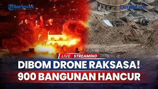 Dronedrone Raksasa Hantam Israel9000 Bangunan dan 7000 Kendaraan Israel Hancur Dibom Hizbullah [upl. by Schalles]