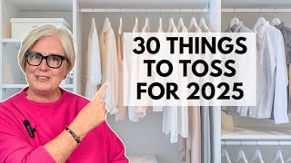 30 Things to Declutter from Your Closet for 2025 [upl. by Callean]