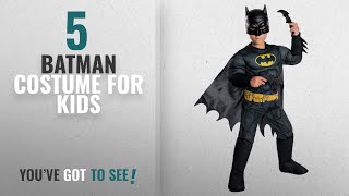 Top 10 Batman Costume For Kids 2018 Rubies Costume Boys DC Comics Deluxe Batman Costume [upl. by Cleary]