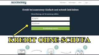 Kredit OHNE Einkommensnachweis und Schufa aufnehmen [upl. by Eerok]