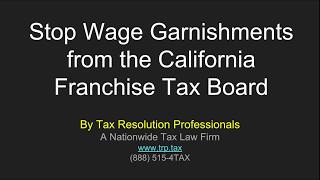 How To Stop California FTB Wage Garnishments Detailed Guide [upl. by Eatnoid]