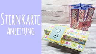 Sternkarte basteln ✿ Die besondere Karte ✿ Karte basteln ✿ Kartenidee ✿ Anleitung [upl. by Crespo]