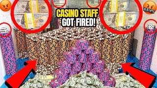 😡CASINO EMPLOYEES FIRED AFTER ROBBING ME TWICE HIGH LIMIT COIN PUSHER MEGA MONEY JACKPOT [upl. by Nona]