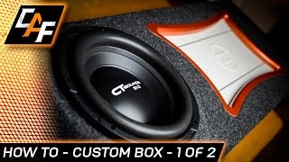 How to  Custom 10quot Subwoofer Box  Part 1 of 2 – CarAudioFabrication [upl. by Olegnaed519]