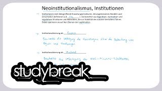 Neoinstitutionalismus Institutionen  Organisation [upl. by Meedan795]