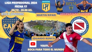 BOCA  ARGENTINOS en vivo Relata Martin Ripari comenta Eduardo Ronco [upl. by Ninel]