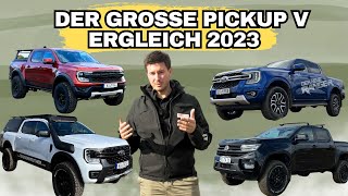 Der Große Pickup Vergleich 2023 Ford Ranger Raptor Ford Ranger V6 Ford Ranger VW Amarok [upl. by Etessil]