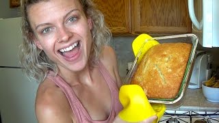 No Makeup Bakeup Vegan Banana Bread [upl. by Birgitta]