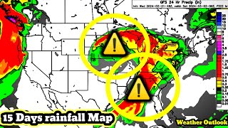 Next 15 Days Weather Map United State  Winter weather forecast us [upl. by Yllier]