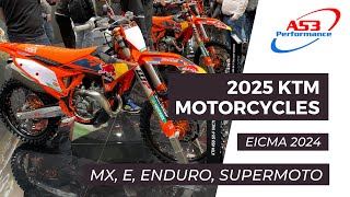 2025 KTM MOTORCYCLES AT EICMA 2024 feat KTM Motocross Enduro Freeride ADV amp Supermoto bikes [upl. by Attenehs674]