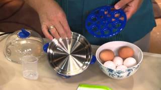 Eggspress Egg Cooker amp Poacher by MarkCharles Misilli with David Venable [upl. by Iridis]