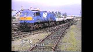 Irish RailNIR  PassengerFreight trains  1993 [upl. by Lacram685]