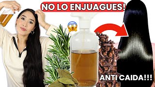 NO LO ENJUAGUES Y TU CABELLO NO DEJARA DE CRECER 😱 DETÉN LA CAÍDA DEL CABELLO Y CALVICIE✨❗️ [upl. by Nohsram]