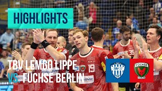 Highlights TBV Lemgo Lippe vs Füchse Berlin Saison 202324 [upl. by Runkel716]