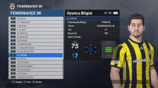 Pes 2017 Fenerbahçe SK [upl. by Reinhart]