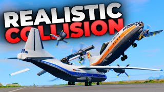 REALISTIC Plane Crash PHYSICS  BeamNGDrive [upl. by Budwig606]