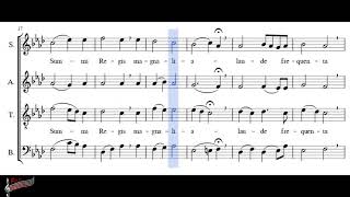 Choirchór  Gaude Mater  Tenor  score [upl. by Haywood]