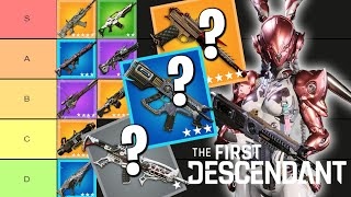 NEW UPDATED WEAPON TIER LIST  The First Descendant Tier List Weapons [upl. by Azerila434]