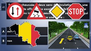 2024 examen théorique permis de conduire Belgique ✅ code de la route Belge test 3 [upl. by Aracaj630]