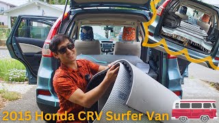 Ep13  Rhonda the Honda CRV Hotel Surf Camper 100 Conversion Tour [upl. by Lebama]