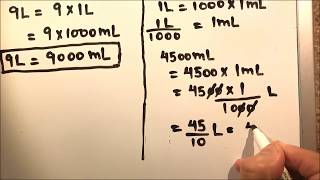 HOW TO CONVERT LITRE TO MILLILITRE AND MILLILITRE TO LITRE  Convert l to ml  Convert ml to l [upl. by Ayahs]