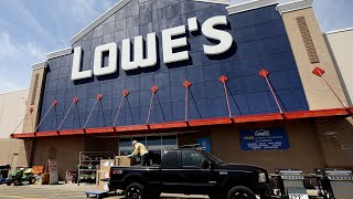 Lowe’s instore and online sales up amid coronavirus as more people invest in home projects [upl. by Ahcsropal350]