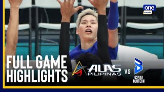 ALAS PILIPINAS MEN vs OSAKA BLUTEON  FULL GAME HIGHLIGHTS  INVITATIONALS  September 7 2024 [upl. by Ciardap552]