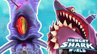 HELICOPRION vs SQUID BOSS  Hungry Shark World  Ep 51 HD [upl. by Nestor]