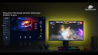 Tylne oświetlenie monitora 32 cali z aplikacją na PC Spacetronik Glow Three [upl. by Piane]