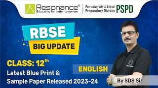 RBSE Class XII English Blueprint and Sample Paper Released  RBSE BOARD Exam 202324 rbseboard [upl. by Yancy847]