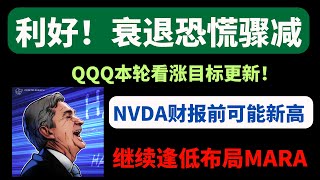 【美股嘉可能】利好加持！衰退恐慌骤减！NVDA财报前可能新高！QQQ AVGO SMCI ASML DELL SOXL TSLA MARA TNA AAPL AMZN MSFT GOOG COIN [upl. by Odrarej]