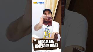 🍫 Chocolate Notebook Diary Review  Fun amp Unique Stationery stationery notebook chocolate diary [upl. by Zandra]