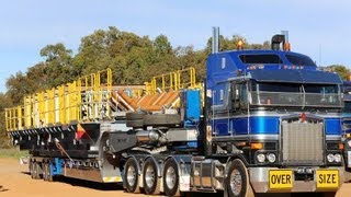 Heavy Haulage Australia Mega Truckers Tri Drive Kenworth K108 [upl. by Neellek197]