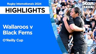 Wallaroos v Black Ferns Highlights  OReilly Cup  2024 [upl. by Nallid267]