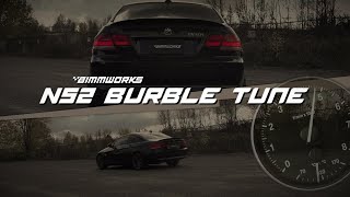 Best BMW N52 N51 BURBLES AC switchable or Duration based Bimmworks burble tune [upl. by Jamima644]