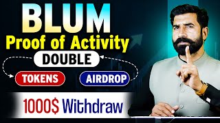 BLUM Proof of Activity Double Tokens Double Airdrop  Blum Airdrop  Blum Withdraw  News Albarizon [upl. by Ayot80]